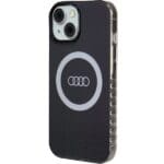 Audi IML Big Logo MagSafe Black Hardcase AU-IMLMIP15-Q5/D2-BK Kryt iPhone 13/14/15