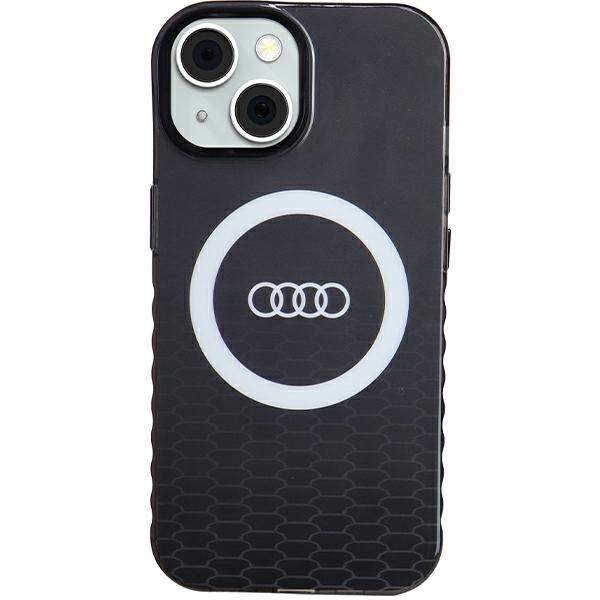 Audi IML Big Logo MagSafe Black Hardcase AU-IMLMIP15-Q5/D2-BK Kryt iPhone 13/14/15