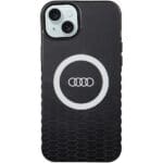 Audi IML Big Logo MagSafe Black Hardcase AU-IMLMIP15M-Q5/D2 Kryt iPhone 14 Plus/15 Plus