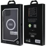 Audi IML Big Logo MagSafe Black Hardcase AU-IMLMIP15M-Q5/D2 Kryt iPhone 14 Plus/15 Plus