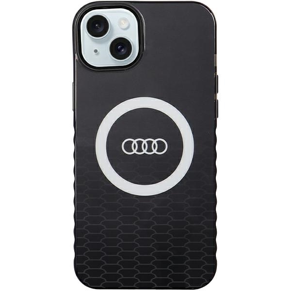 Audi IML Big Logo MagSafe Black Hardcase AU-IMLMIP15M-Q5/D2 Kryt iPhone 14 Plus/15 Plus