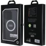 Audi IML Big Logo MagSafe Black Hardcase AU-IMLMIP15P-Q5/D2-BK Kryt iPhone 15 Pro