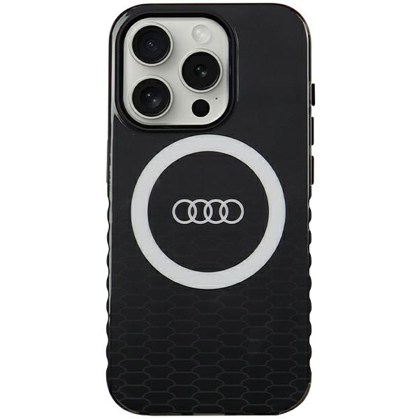 Audi IML Big Logo MagSafe Black Hardcase AU-IMLMIP15P-Q5/D2-BK Kryt iPhone 15 Pro