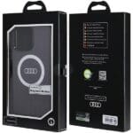 Audi IML Big Logo MagSafe Black Hardcase AU-IMLMIP15PM-Q5/D2-BK Kryt iPhone 15 Pro Max