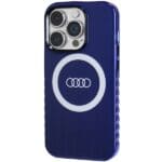 Audi IML Big Logo MagSafe Navy Blue Hardcase AU-IMLMIP14P-Q5/D2-BE Kryt iPhone 14 Pro