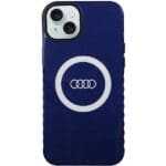 Audi IML Big Logo MagSafe Navy Blue Hardcase AU-IMLMIP15 Kryt iPhone 14 Plus/15 Plus