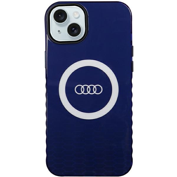 Audi IML Big Logo MagSafe Navy Blue Hardcase AU-IMLMIP15 Kryt iPhone 14 Plus/15 Plus