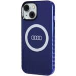 Audi IML Big Logo MagSafe Navy Blue Hardcase AU-IMLMIP15-Q5/D Kryt iPhone 13/14/15