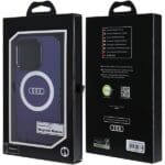 Audi IML Big Logo MagSafe Navy Blue Hardcase AU-IMLMIP15P-Q5/D2-BE Kryt iPhone 15 Pro
