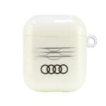 Audi IML Geometric Pattern Cover White AU-IMLAP-A6/D3-WE Kryt AirPods Pro/Pro 2