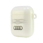Audi IML Geometric Pattern Cover White AU-IMLAP-A6/D3-WE Kryt AirPods Pro/Pro 2
