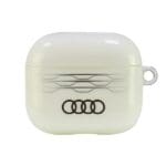 Audi IML Geometric Pattern Cover White AU-IMLAP3-A6/D3-WE Kryt AirPods 3
