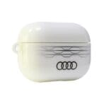 Audi IML Geometric Pattern Cover White AU-IMLAPP2-A6/D3-WE Kryt AirPods Pro 2