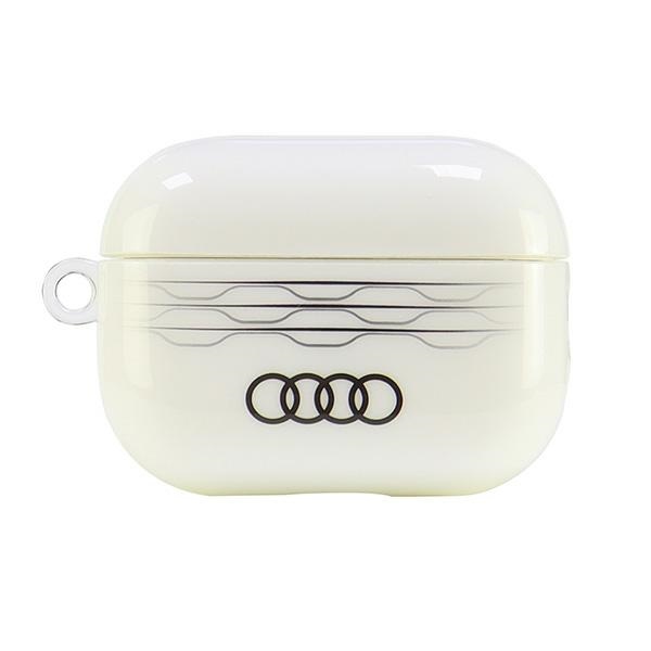 Audi IML Geometric Pattern Cover White AU-IMLAPP2-A6/D3-WE Kryt AirPods Pro 2