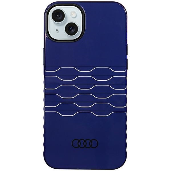 Audi IML MagSafe Navy Blue Hardcase AU-IMLMIP15M-A6/D3-B Kryt iPhone 14 Plus/15 Plus