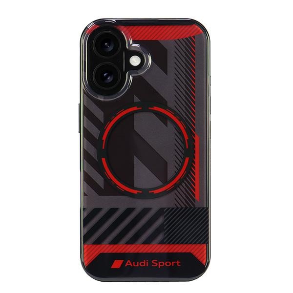 Audi IML Sport MagSafe Black Hardcase AUS-IMLMIP16-RSQ/D2-BK Kryt iPhone 16