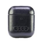 Audi Leather Big Logo Cover Black AU-AP-GT/D3-BK Kryt AirPods Pro/Pro 2