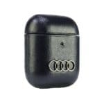 Audi Leather Big Logo Cover Black AU-AP-GT/D3-BK Kryt AirPods Pro/Pro 2