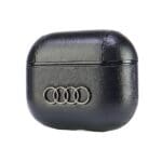 Audi Leather Big Logo Cover Black AU-AP3-GT/D3-BK Kryt AirPods 3
