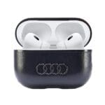 Audi Leather Big Logo Cover Black AU-APP2-GT/D3-BK Kryt AirPods Pro 2