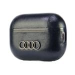 Audi Leather Big Logo Cover Black AU-APP2-GT/D3-BK Kryt AirPods Pro 2