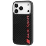 Audi R8 Carbon Fiber MagSafe Black Kryt iPhone 17 Pro