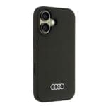 Audi Silicone Black Hardcase AU-LSRIP16-Q3/D1-BK Kryt iPhone 16