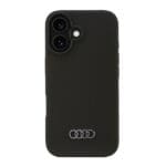 Audi Silicone Black Hardcase AU-LSRIP16-Q3/D1-BK Kryt iPhone 16