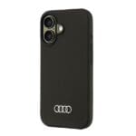 Audi Silicone Black Hardcase AU-LSRIP16-Q3/D1-BK Kryt iPhone 16