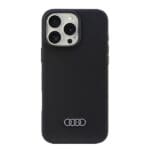 Audi Silicone Black Hardcase AU-LSRIP16PM-Q3/D1-BK Kryt iPhone 16 Pro Max