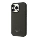 Audi Silicone Black Hardcase AU-LSRIP16PM-Q3/D1-BK Kryt iPhone 16 Pro Max