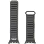 Audi Strap Logo Synthetic Leather Magnetic Ring Apple Watch SE/11/10/9/8/7/6/5/4/3 (42/41/40/38mm) Black
