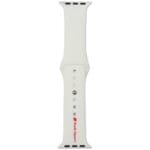 Audi Strap Sport Red Logo Silicone Watch Strap Apple Watch SE/11/10/9/8/7/6/5/4/3 (42/41/40/38mm)White