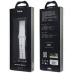 Audi Strap Sport Red Logo Silicone Watch Strap Apple Watch SE/11/10/9/8/7/6/5/4/3 (42/41/40/38mm)White