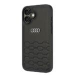 Audi Synthetic Leather Black Hardcase AU-TPUPCIP16M-GT/D2-BK Kryt iPhone 16 Plus