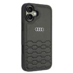 Audi Synthetic Leather Black Hardcase AU-TPUPCIP16M-GT/D2-BK Kryt iPhone 16 Plus