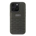 Audi Synthetic Leather Black Hardcase AU-TPUPCIP16P-GT/D2-BK Kryt iPhone 16 Pro
