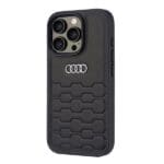 Audi Synthetic Leather Black Hardcase AU-TPUPCIP16P-GT/D2-BK Kryt iPhone 16 Pro