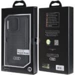 Audi Synthetic Leather MagSafe Black Hardcase AU-TPUPCMIP13P-GT/D3-BK Kryt iPhone 13/13 Pro