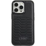 Audi Synthetic Leather MagSafe Black Hardcase AU-TPUPCMIP13PM-GT/D3-BK Kryt iPhone 13 Pro Max