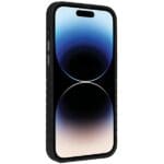 Audi Synthetic Leather MagSafe Black Hardcase AU-TPUPCMIP14P-GT/D3-BK Kryt iPhone 14 Pro