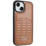 Audi Synthetic Leather MagSafe Brown Hardcase AU-TPUPCMIP15-GT/D3-BN Kryt iPhone 13/14/15