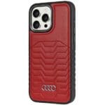 Audi Synthetic Leather MagSafe Red Hardcase AU-TPUPCMIP14P-GT/D3-RD Kryt iPhone 14 Pro