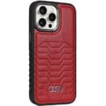Audi Synthetic Leather MagSafe Red Hardcase AU-TPUPCMIP14PM-GT/D3-RD Kryt iPhone 14 Pro Max