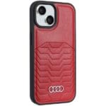 Audi Synthetic Leather MagSafe Red Hardcase AU-TPUPCMIP15-GT/D3-RD Kryt iPhone 13/14/15