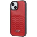 Audi Synthetic Leather MagSafe Red Hardcase AU-TPUPCMIP15M-GT Kryt iPhone 14 Plus/15 Plus