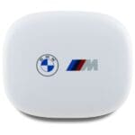 BMW Bluetooth Headphones BMBEMIATP20LOH TWS + Docking Station White Printed Logos