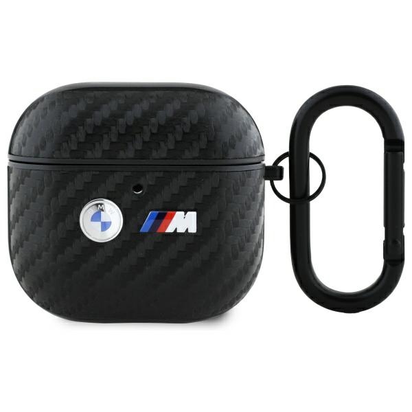 BMW BMA4WMPUCA2 Cover Black Carbon Double Metal Logo Kryt AirPods 4