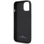 BMW BMHCP14S22RVSK Black Hardcase Leather Stamp Blue Lines Kryt iPhone 13/14/15