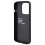 BMW BMHCP15L22NSTB Black Stamped Tricolor Stripe Kryt iPhone 15 Pro
